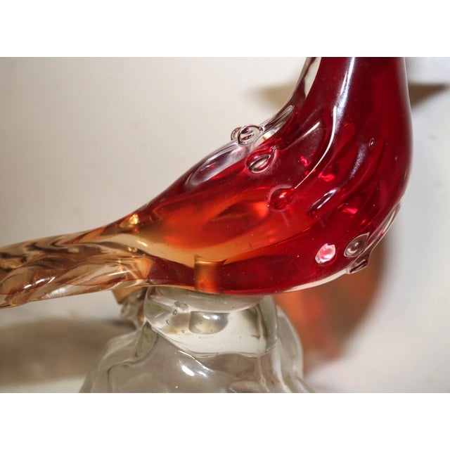 Vintage Hand Blown Murano Venetian Glass Figural Bird Decanter Bottle Italy For Sale In New York - Image 6 of 12