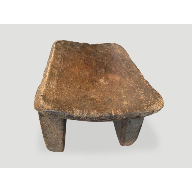 Tribal Antique Wood African Stool For Sale - Image 3 of 6