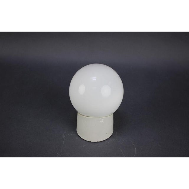 - Mid-Century Wall Light, 1970s, Czechoslovakia, - made of Porcelain and Glass, - shows signs of wear and age (scratches,...