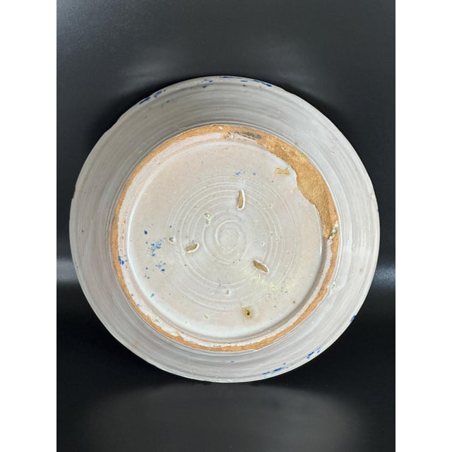 Ceramic Antique Spanish Blue and White Fajalauza Lebrillo Bowl, 1800s For Sale - Image 7 of 8