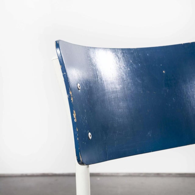 Blue Stacking Dining Chair from Thonet, 1970 For Sale - Image 3 of 12
