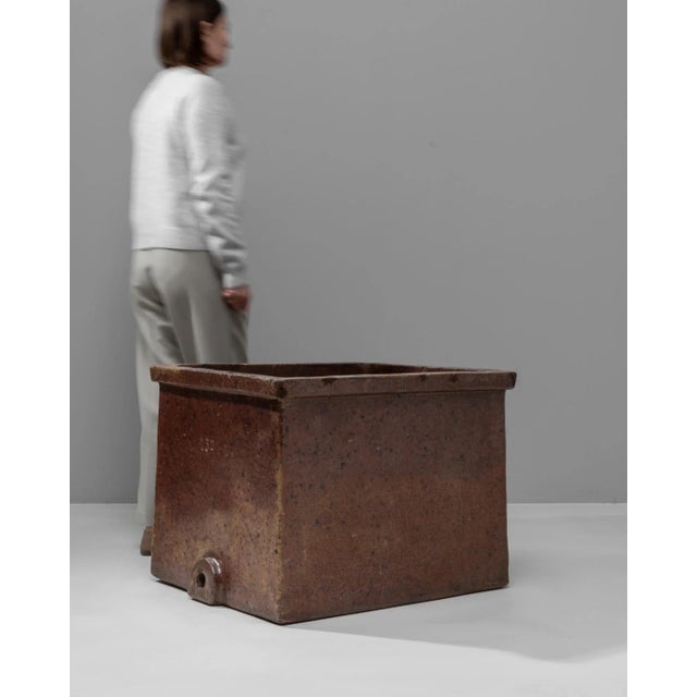 Brown 1900s Belgian Concrete Planter For Sale - Image 8 of 10