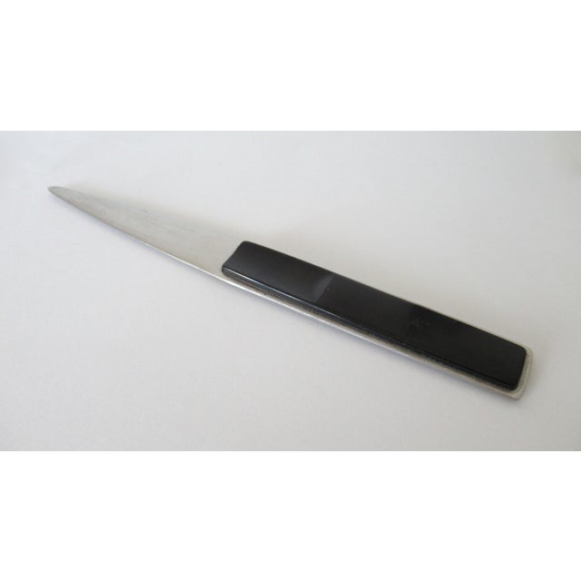 MId-Century Munchen, Germany Rostfrei Mfr. Stainless Oxi and Bake Letter Opener For Sale - Image 4 of 14