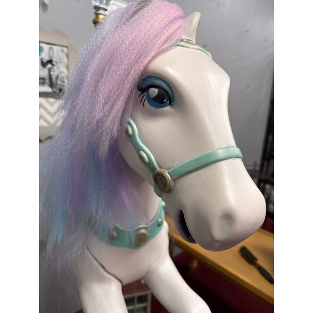 Modern My Little Pony-Inspired Carousel Horse For Sale - Image 3 of 13
