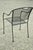 20th Century Modern Wrought Iron Sculptural Black Outdoor Arm Chairs - Set of 4 For Sale - Image 10 of 12