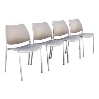 Contemporary Aluminum Stacking Chairs by Stua - Set of 4 For Sale