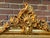 Late 20c French Artisan Louis XVI Gold Beech Floor Mirror For Sale - Image 13 of 14