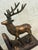 Vintage 'Ralph Lauren Style' Sculptural Bronze-Clad Cast Iron Elk, Stag, Deer With Antlers Bookends- A Pair For Sale - Image 9 of 12