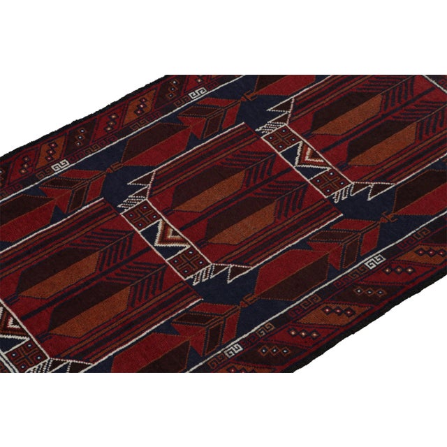 Hand knotted in wool, this 3x4 Baluch rug represents a new line of tribal carpets in the Modern Classics Collection by Rug...