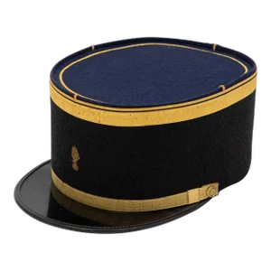 Vintage French Military Academy Officers Hat, Mid Century
