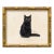 Reproduction Art Print of Vintage “Le Chat" Illustration (Cat 3), Framed For Sale