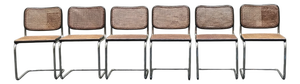 Cesca Chairs by Marcel Breuer for Gavina, Italy, 1970s, Set of 6