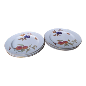 1960s Set of Six Royal Worcester Evesham Vale Dessert Plates