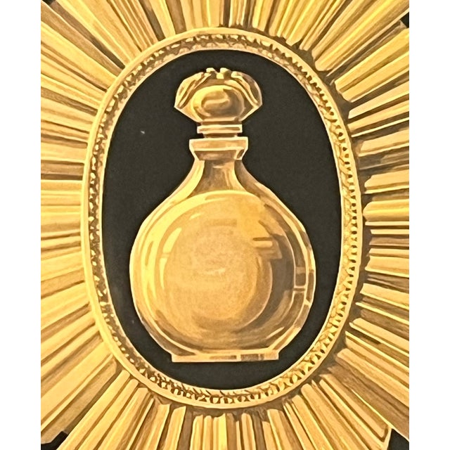 Vintage Parfum De Caron Ad From France - Framed For Sale - Image 4 of 5
