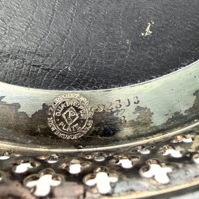 Antique Pairpoint Mirrored Plateau 8” For Sale - Image 9 of 10