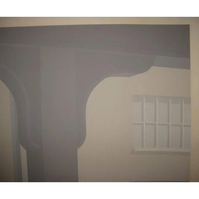 Brown 1976 New York City Nyc Subway Abstract Geometric Silkscreen by Saul Chase For Sale - Image 8 of 10