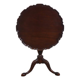Henkel Harris Mahogany Tilt Top Table For Sale