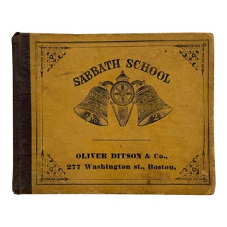 Antique Hymnal Book, 1860 For Sale