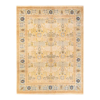 Mogul, One-of-a-Kind Hand-Knotted Area Rug - Ivory, 8' 1" x 10' 6" For Sale