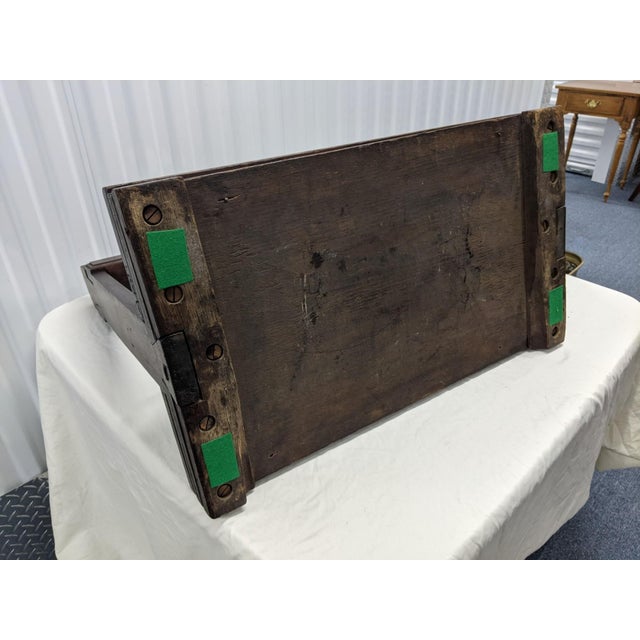 Antique George III Oak Book Press For Sale - Image 10 of 11