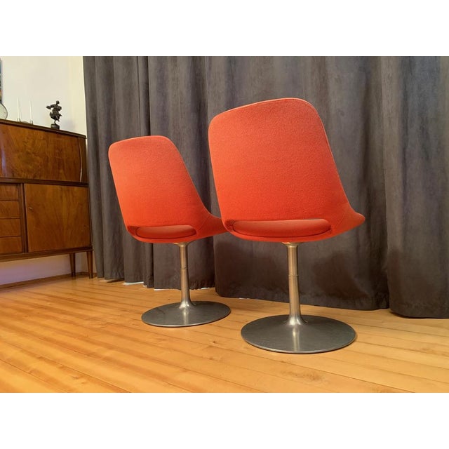 Red Set of Finnish Polaris Swivel Chairs by Eero Aarnio for Asko Export, 1970s For Sale - Image 8 of 18