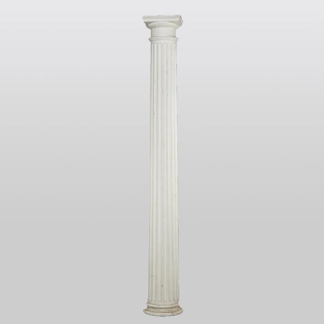 Neoclassical Composition Tall Doric Form Column, 20th Century For Sale - Image 4 of 8
