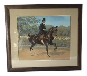 George Ford Morris Fantasy Champion Saddle Mare Watercolor