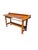 Mid-20th Century Industrial Solid Wood Carpenter's Workbench Console Table For Sale - Image 9 of 18