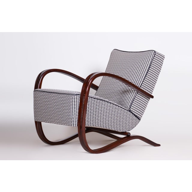 Wood Art Deco Lounge Chairs by J. Halabala for Up Závody, 1930s, Set of 2 For Sale - Image 7 of 18