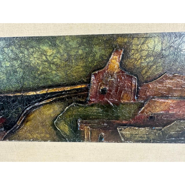 Modern Expressionist Composition, 1969, Mixed Media For Sale - Image 3 of 9