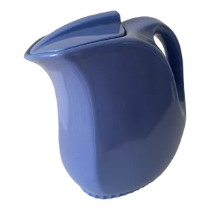 Vintage Hall Montgomery Ward China Delphinium Blue Art Deco Pitcher