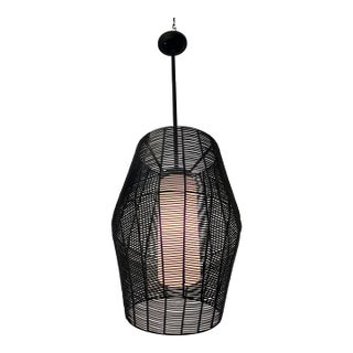 Arhaus Coastal Style Pendant, Black For Sale