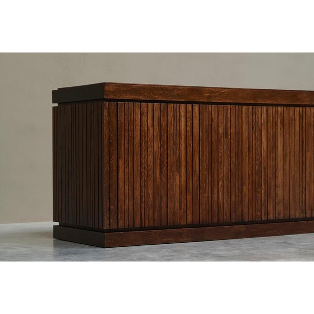 Freestanding Sideboard in Oak, Belgium, 1970 For Sale - Image 3 of 17