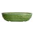 Mid 20th Century F. P. Usa Green Pottery Glazed Oval Bowl For Sale