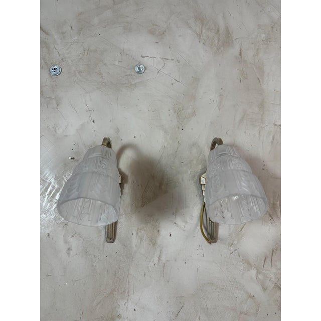 Art Deco Wall Lights, 1930, Set of 2 For Sale - Image 3 of 18