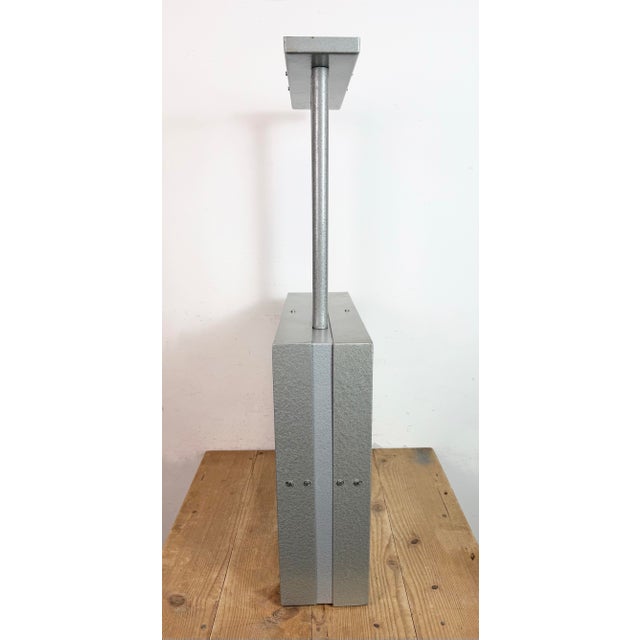 Large Industrial Double-Sided Factory Clock from Pragotron, 1970s For Sale - Image 13 of 18