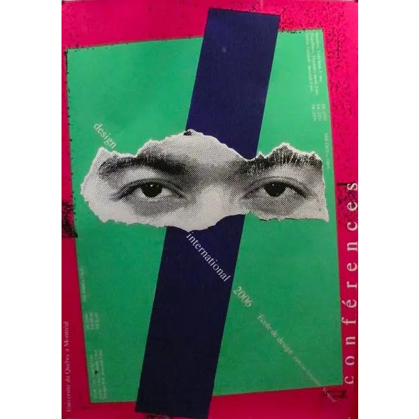 2006 Original Design Conference Poster, Eyes - Alfred Halasa For Sale