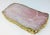 Early 21st Century Rose Quartz Slice Tray With Gold Electroplated Rim For Sale - Image 12 of 12