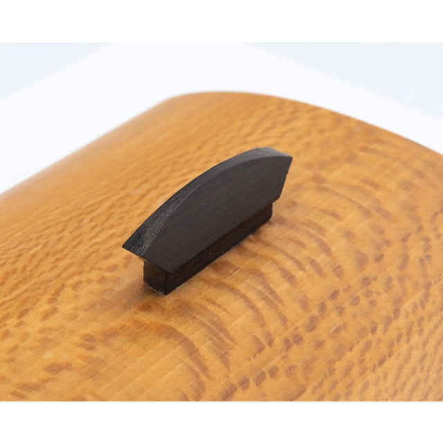 Bespoke Art Deco Revival London Plane & Ebony Dressing Table from Francesca Graham, 1984 For Sale - Image 13 of 18