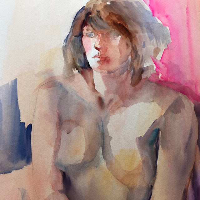 Original painting on paper Unsigned 22 x 30 unframed