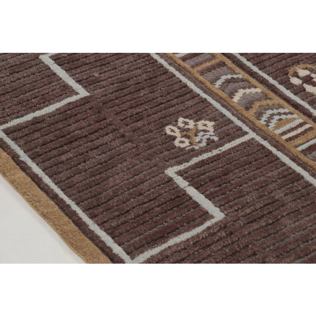 Rug & Kilim Contemporary French Art Deco Style Geometric Wool Rug by Rug & Kilim, India For Sale - Image 4 of 9