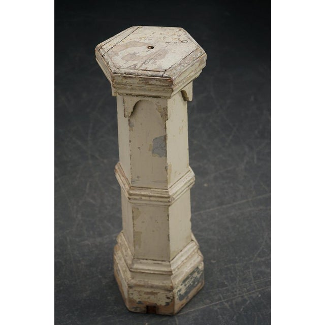Vintage Wooden Pedestal, 1890s For Sale - Image 4 of 16