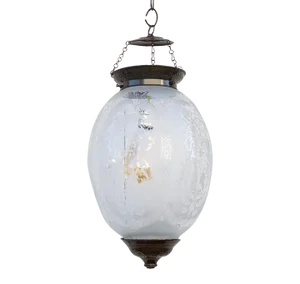 Teardrop Clear Etched Lamp