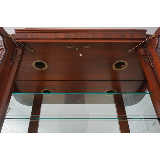 Karges Furniture Karges French Louis XVI Walnut China Cabinet For Sale - Image 4 of 12
