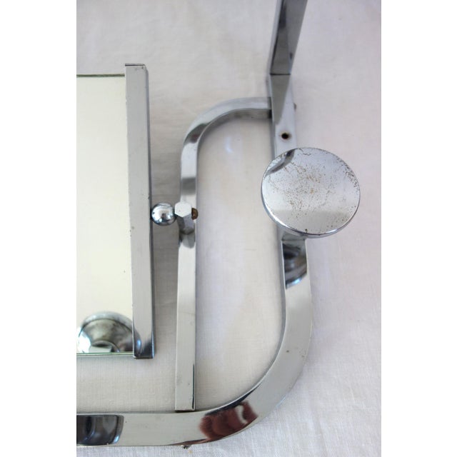 Chrome-Plated Metal Wall-Mounted Coat Rack, France, 1930s For Sale - Image 10 of 13