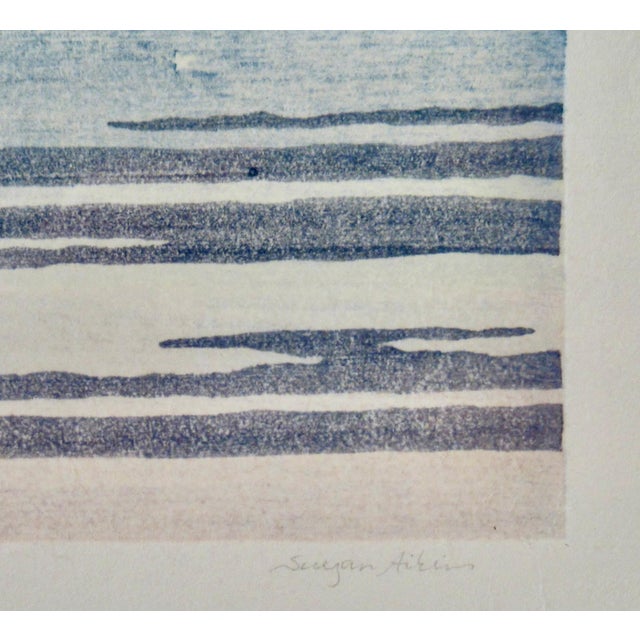 Late 20th Century Suezan Aikins Heron Moon C. 1990 Reproduction Print For Sale - Image 5 of 7