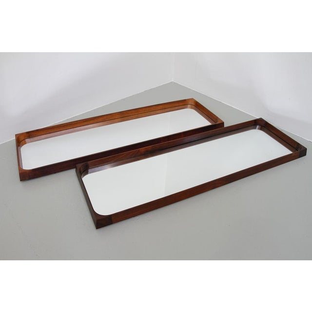 Danish Modern Rosewood Mirrors by Niels Clausen for Nc Møbler, 1960s, Set of 2 For Sale - Image 12 of 18