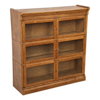 Vintage Minty Limited Oak Barrister Bookcase, 1930s For Sale