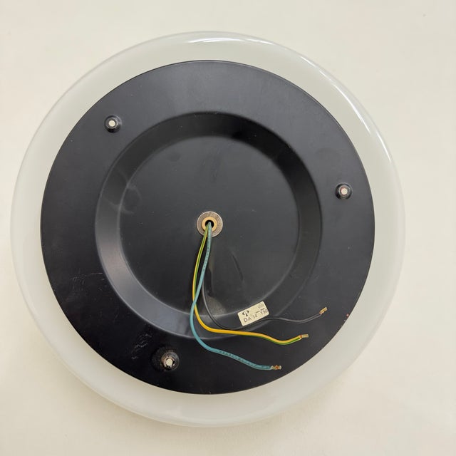 1970s Milk Glass Wave Wall Lamps from Peill & Putzler, 1970s, Set of 4 For Sale - Image 5 of 10