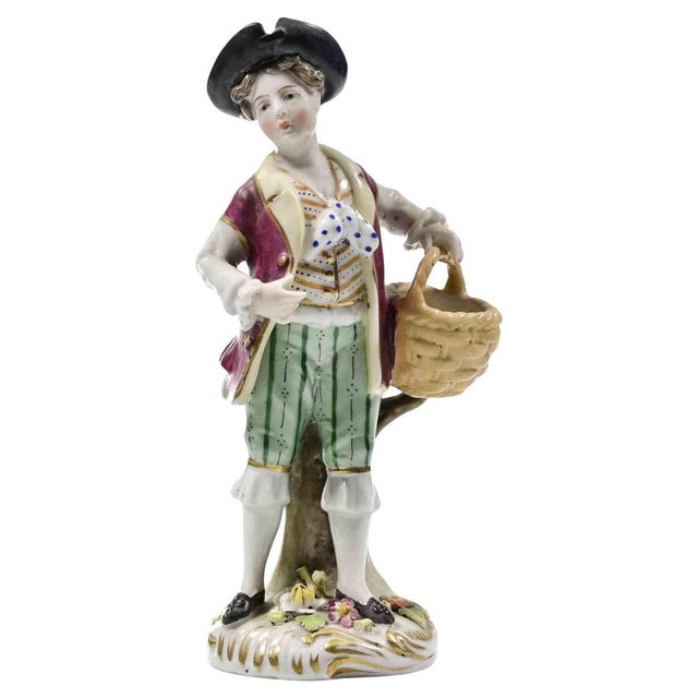 20th Century Ceramic Young Boy Sculpture from School of Capodimonte For Sale - Image 6 of 6